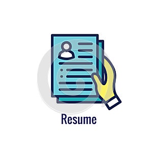 Referral Job Reference Icon with recommendations, performance review, etc ideas