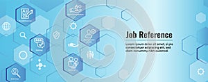 Referral Job Reference Web Header Banner and Icon Set