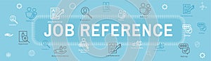 Referral Job Reference Web Header Banner and Icon Set