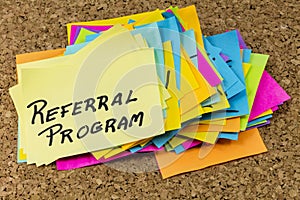 Referral program business marketing network team share