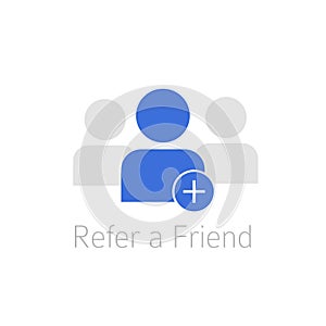 Referral program icon . photo