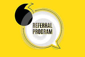 Referral program symbol. Refer a friend sign. Vector