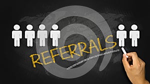 Referrals concept