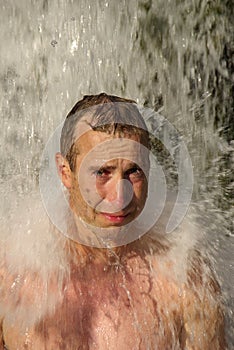 Refeshing waterfall, Croatia