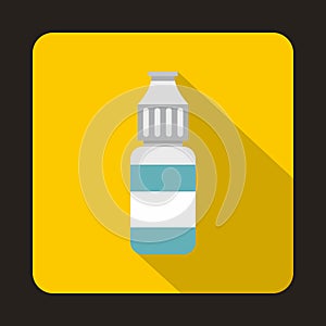 Refill bottle icon, flat style