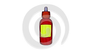 Refill bottle with pipette icon animation