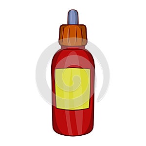 Refill bottle with pipette icon, cartoon style