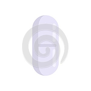 Refill capsule icon flat isolated vector