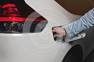 Refill car gas tank