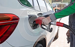 Refill fuel to a car