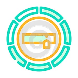 refill indicator color icon vector illustration