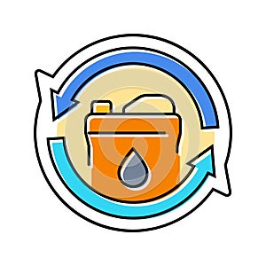 refill indicator color icon vector illustration