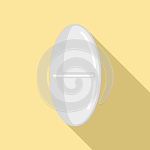 Refill pill icon, flat style