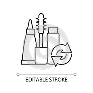 Refillable mascara linear icon