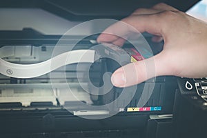 Refilling third party printer cartridges; inkjet