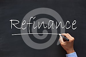 Refinance Message Concept