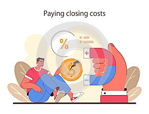 Refinance process. Loan rate reduction to lender agreements.