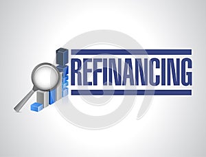 refinancing business graph illustration