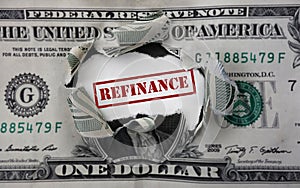 Refinancing dollar rip photo