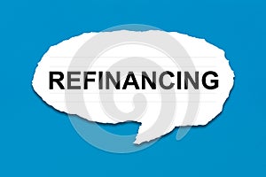 Refinancing with white paper tears photo