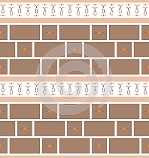 Refined modern seamless geometric wallpaper pattern