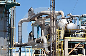 Refined Petroleum Petrochemical Plant Smokestack Pipeline