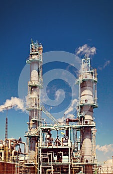 Refined Petroleum Petrochemical Plant Smokestack Pipeline