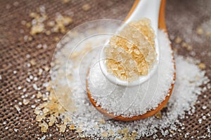 Refined sugar and cane sugar