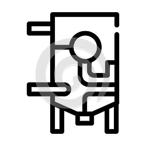 Refiner equipment line icon vector symbol illustration photo