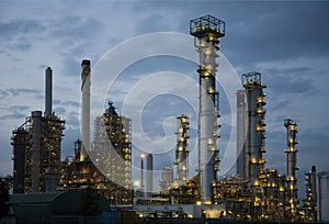 Refinery at night 8