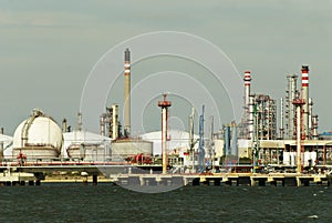 Refinery - Oil and gas factory.