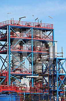 Refinery petrochemical plant construction site