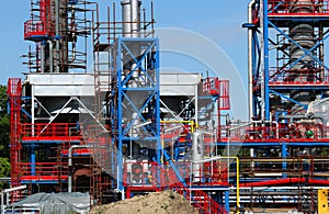 Refinery petrochemical plant construction site industry