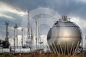 Refinery petrochemical plant in industry