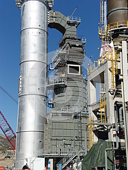 Refinery under construction