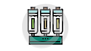 refining olive color icon animation