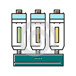 refining olive color icon vector illustration