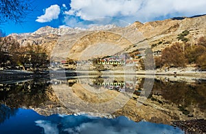 REFLECION 0N NAKO LAKE, HIMACHAL PRADESH