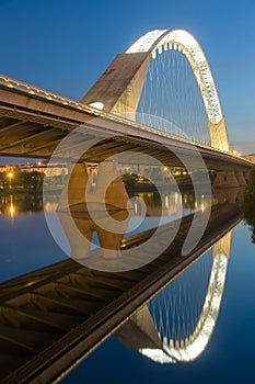 Reflect of the bridge of Lusitania