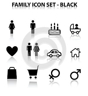 Reflect Family Icon Set