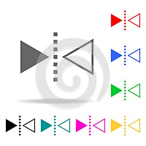 reflect tool icon. Elements in multi colored icons for mobile concept and web apps. Icons for website design and development, app