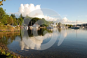 Reflected clouds on Windermere