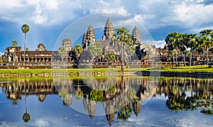 Reflected image of Angkor Wat