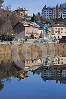 Reflected in the water