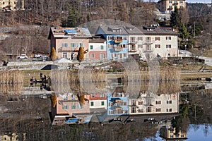Reflected in the water