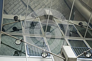 Reflecting ceiling of a shopping arcade