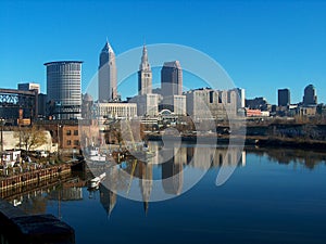 Reflecting Cleveland Skyline