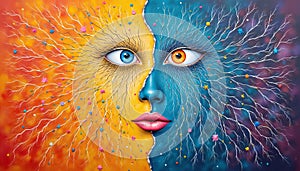 Reflecting on how our emotions and inner voices influence our decision making process reveals the in, Generated AI photo