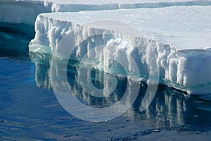 Reflecting ice floe