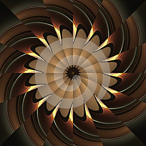 Reflecting kaleidoscope pinwheel